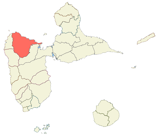 Carte Sainte-Rose Guadeloupe