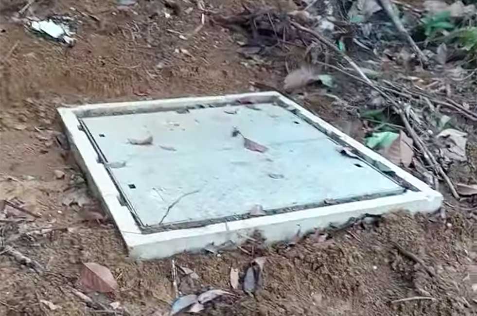 Résultat de l'installation, d'une station infra son en Guadeloupe. La forêt est transformée en dépotoir par l'ONF