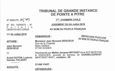 Procès pour l’occupation des terres de Belle Plaine à Sainte