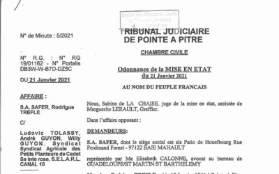 La condamnation de la Safer exposée à l’antenne de la chaîne Canal-10